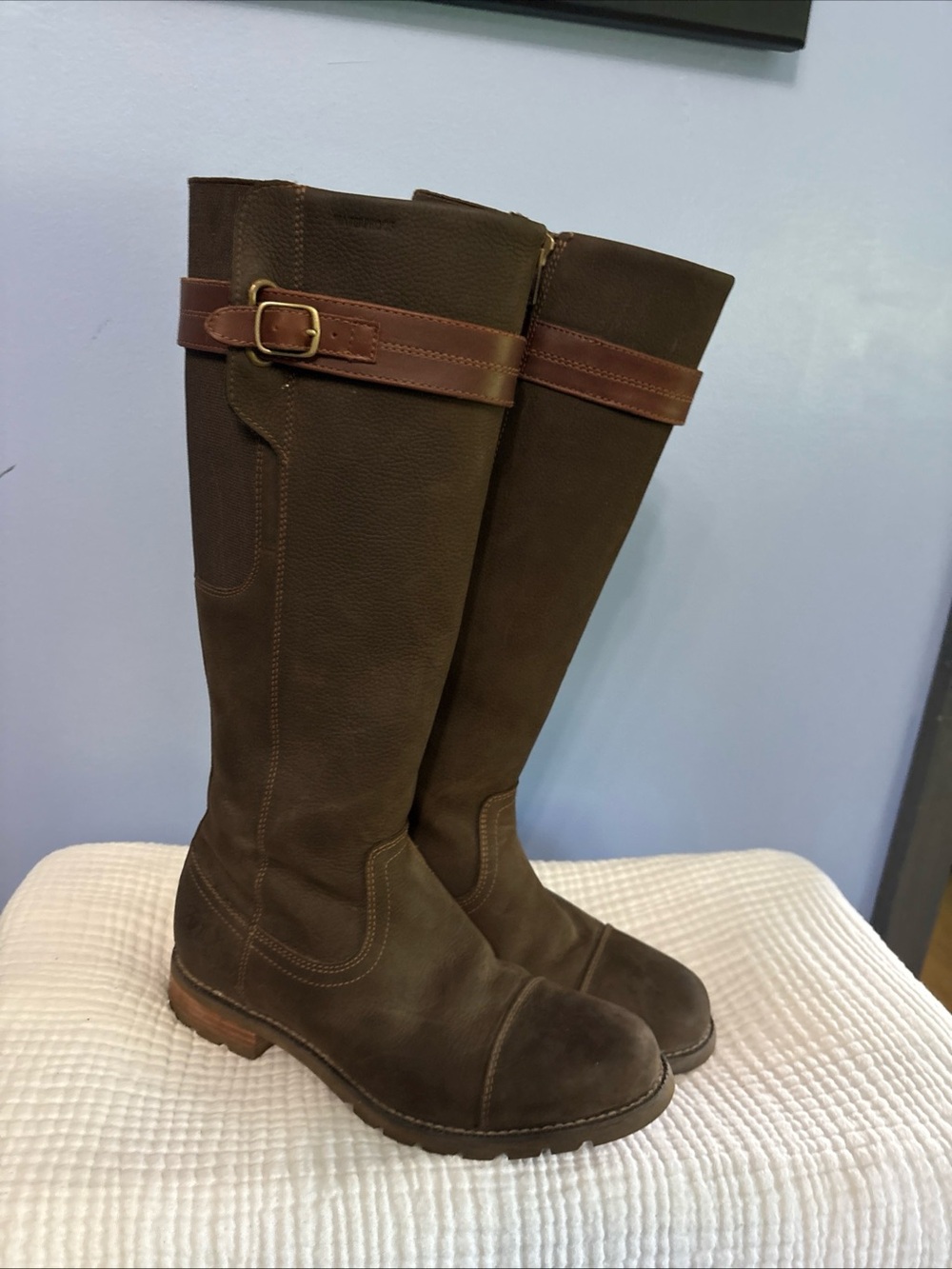 Ariat Women's Stoneleigh H2O tall brown leather waterproof boots